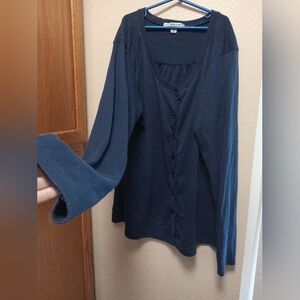 Port Authority dark blue cardigan long sleeve size xl